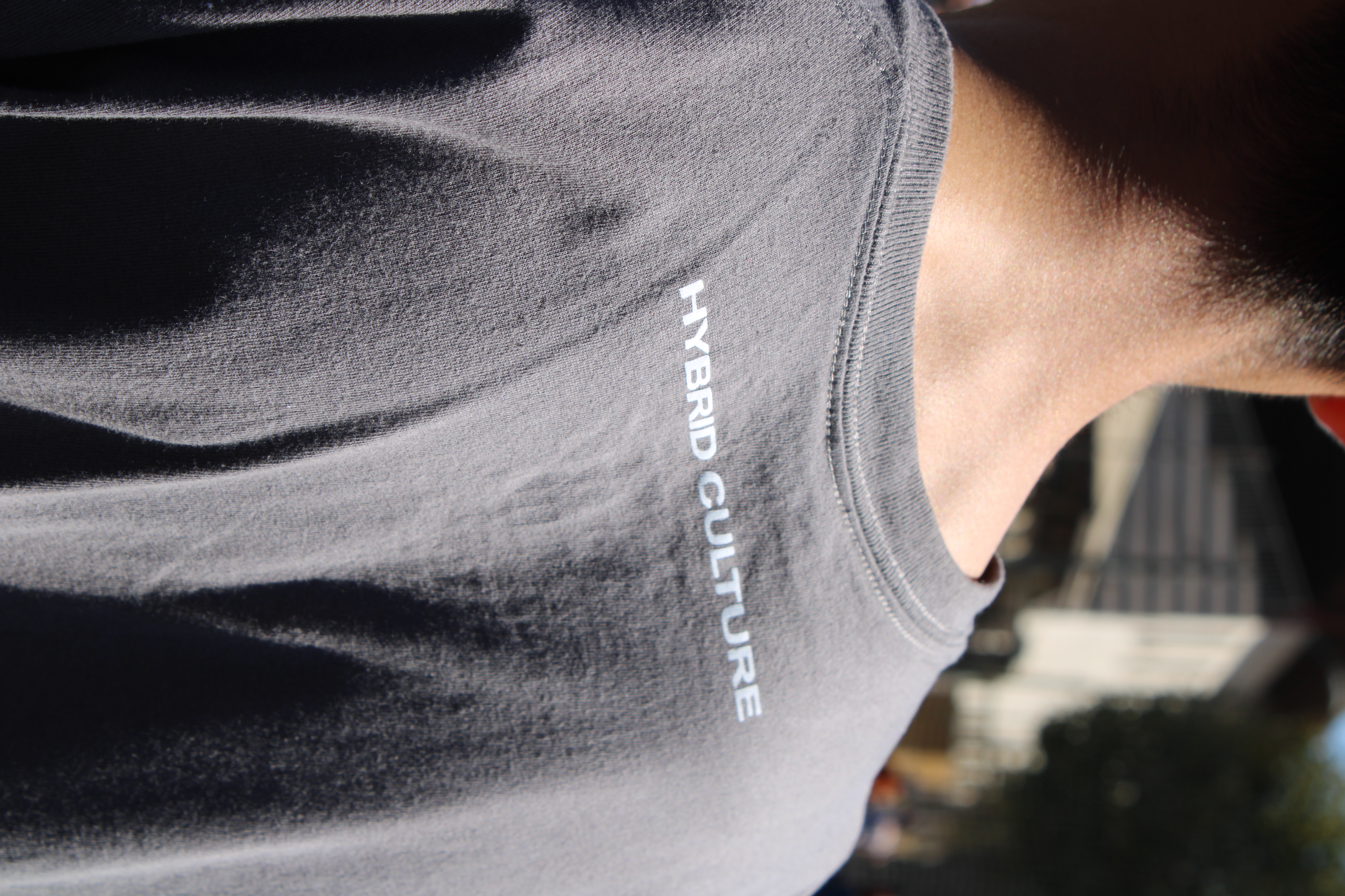 Polera Hybrid Gris, vista 2