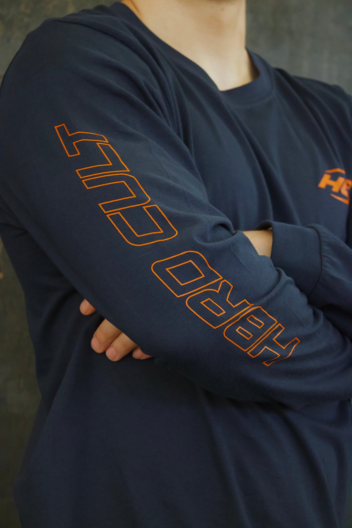 Manga larga Navy